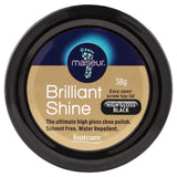 Footcare by Maseur Brilliant Shine Shoe Polish High Gloss Black 38g