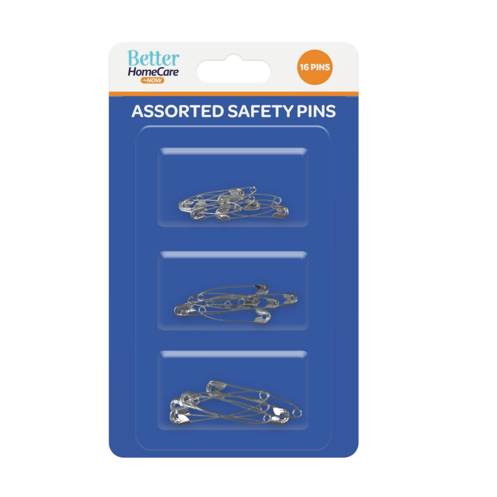 Better Home Care Safety Pins Assorted Sizes 16pc