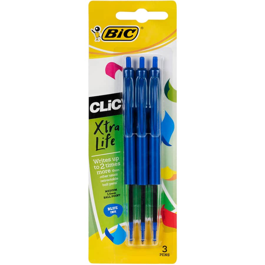 Bic Pens Blue 3pack