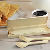 Wheat Straw Reusable Cutlery Set in Carry Case Choice - Pack of 50