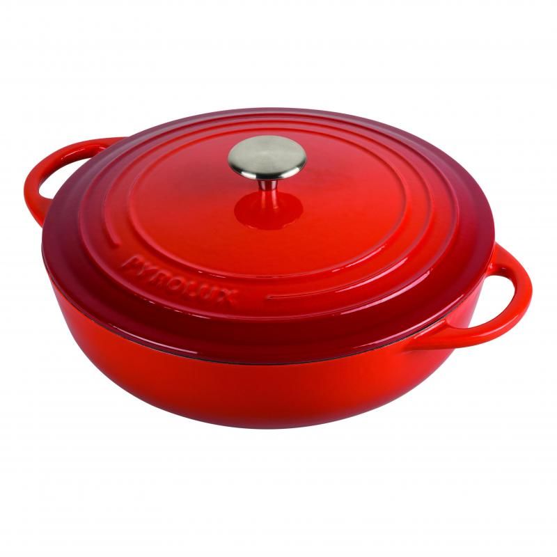 Pyrolux Pyrochef Low Chef Pan 4L | Red