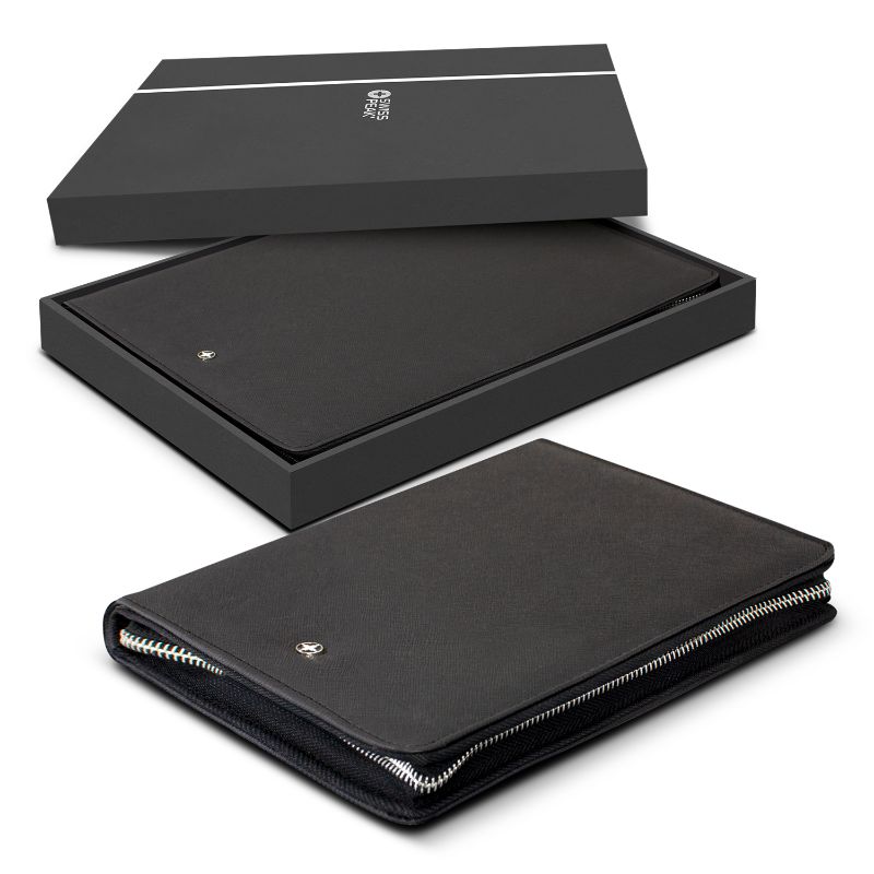 Portfolio with Zipper - Swiss Peak Heritage A5 (Black)
