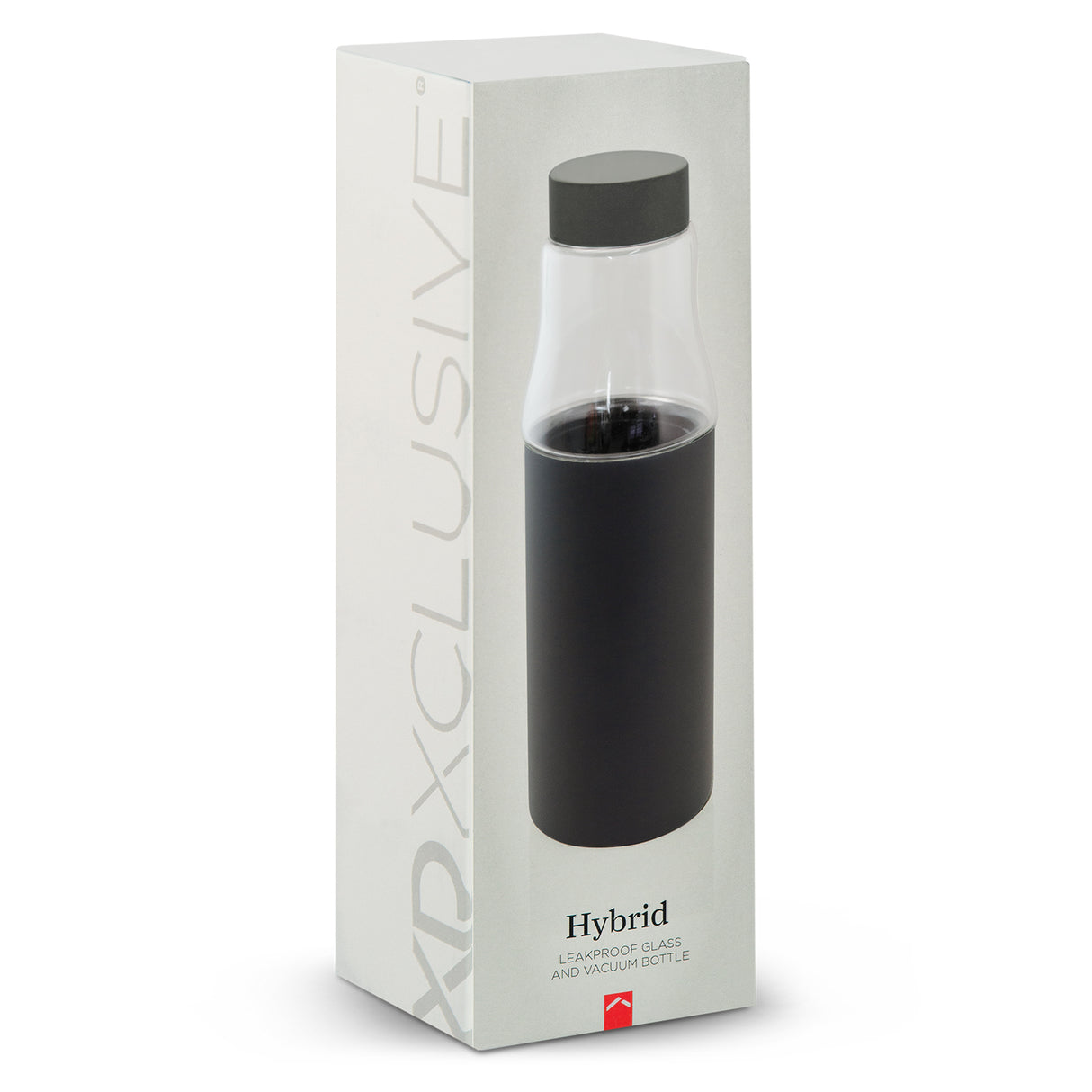 Vacuum Bottle - Hybrid Leakproof Glass (Black)