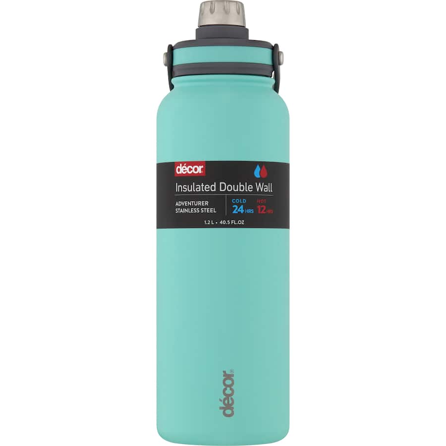 Decor Adventurer Stainless Steel Water Bottle Double Wall 1.2L