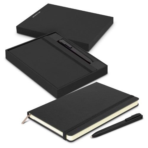 Notebook and Pen Gift Set - Moleskine (Black)