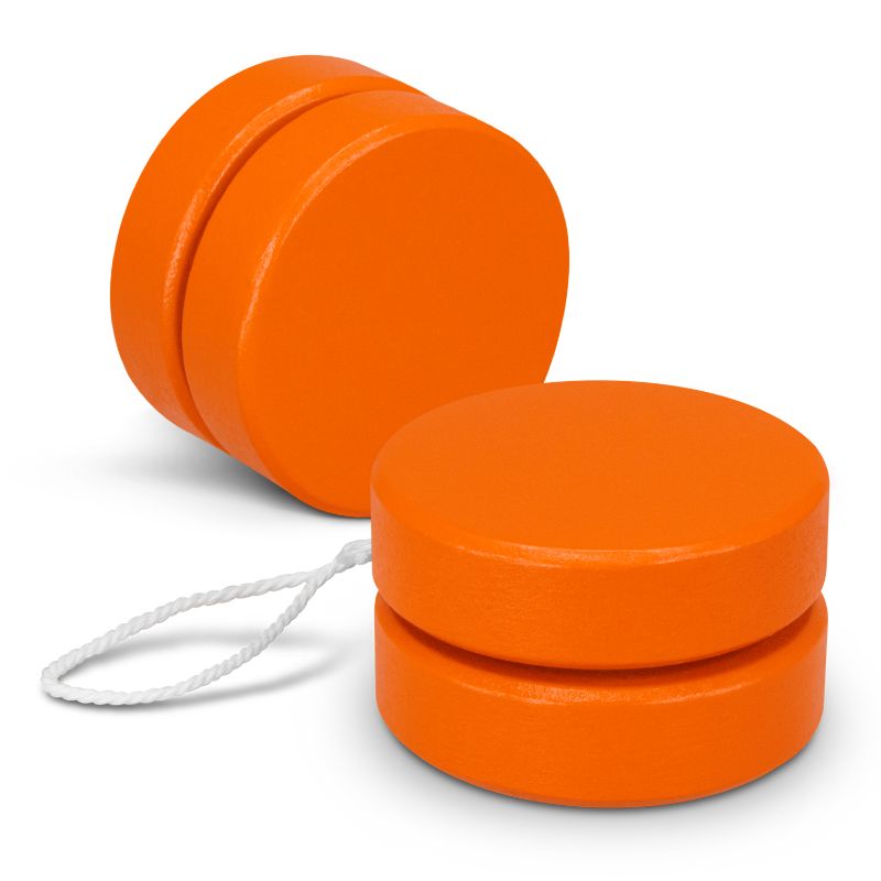 Wooden Yoyo - Jester Orange (50 Units)