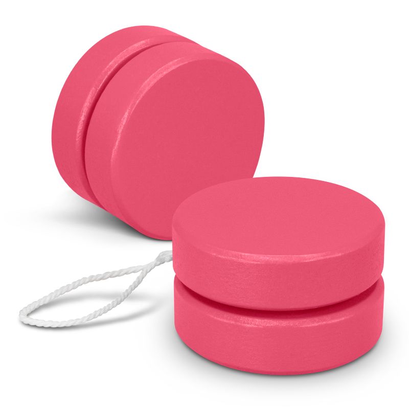 Wooden Yoyo - Jester Pink (50 Units)
