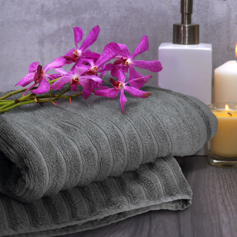 Towel - Palms Luxury (Charcoal)