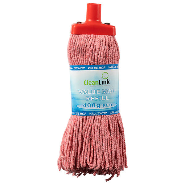 Durable 400g Cleanlink mop handle for efficient cleaning in homes and commercial spaces, designed for tough messes.