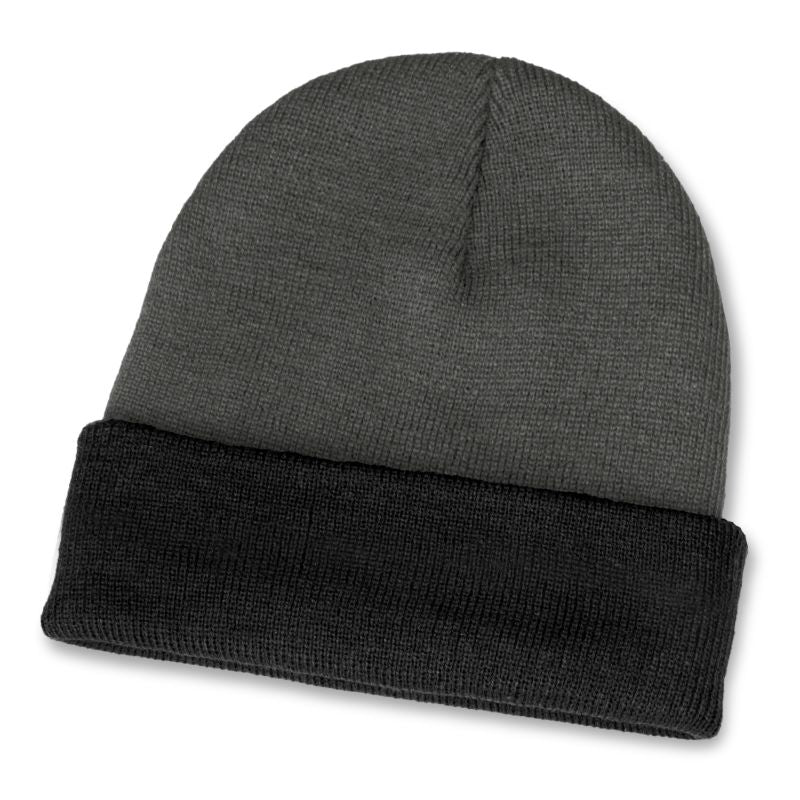 Beanie - Everest Two Toned Grey/Black (10 Units)