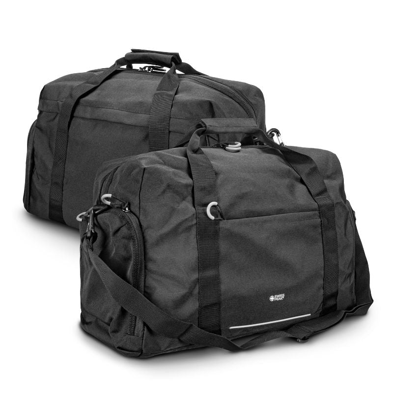 Sports Duffle Bag - Swiss Peak RFID (Black)