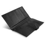 Leather Passport Wallet - Pierre Cardin (Black)