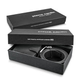 Leather Wallet  Belt Gift Set - Pierre Cardin (Black)