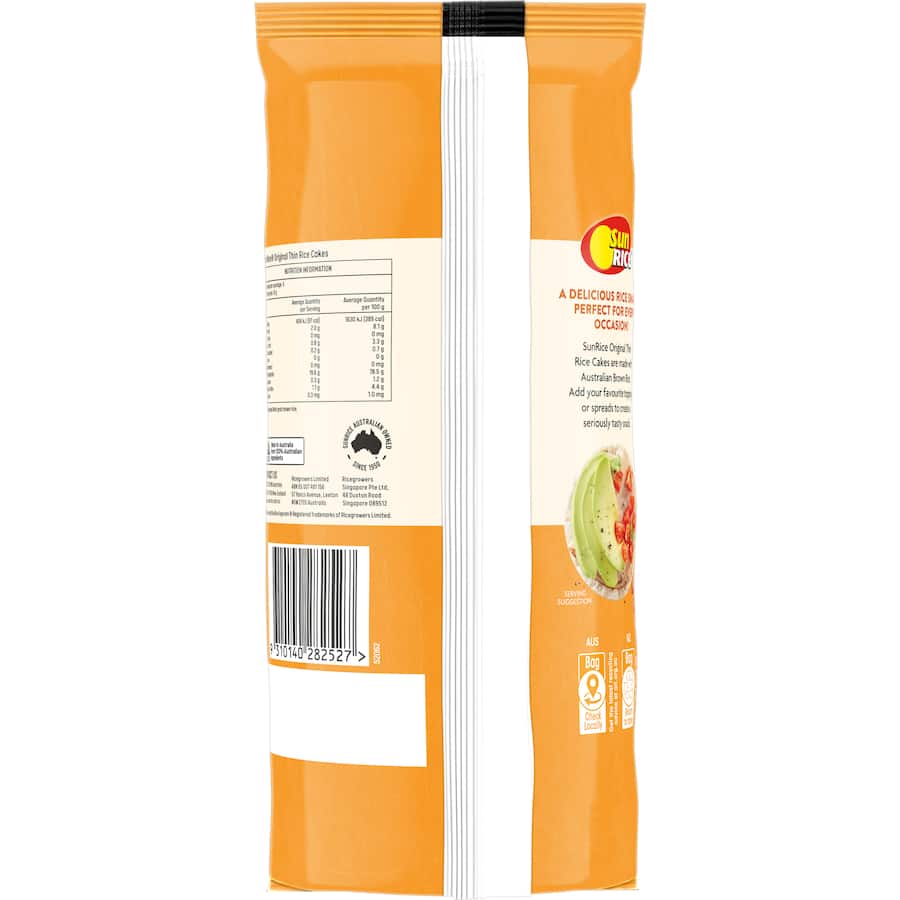 Sunrice Thin Rice Cakes Original 150g