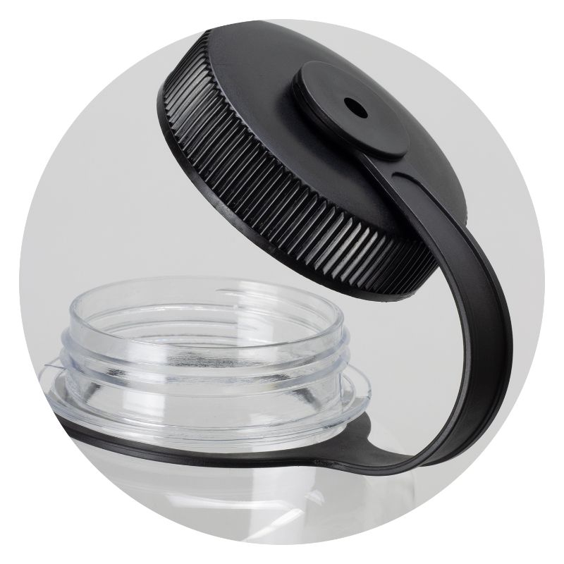 Mountaineer Bottle - Clear/Black (6 Units)