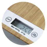 Kitchen Scale - Bamboo Natrual/White (3 Units)
