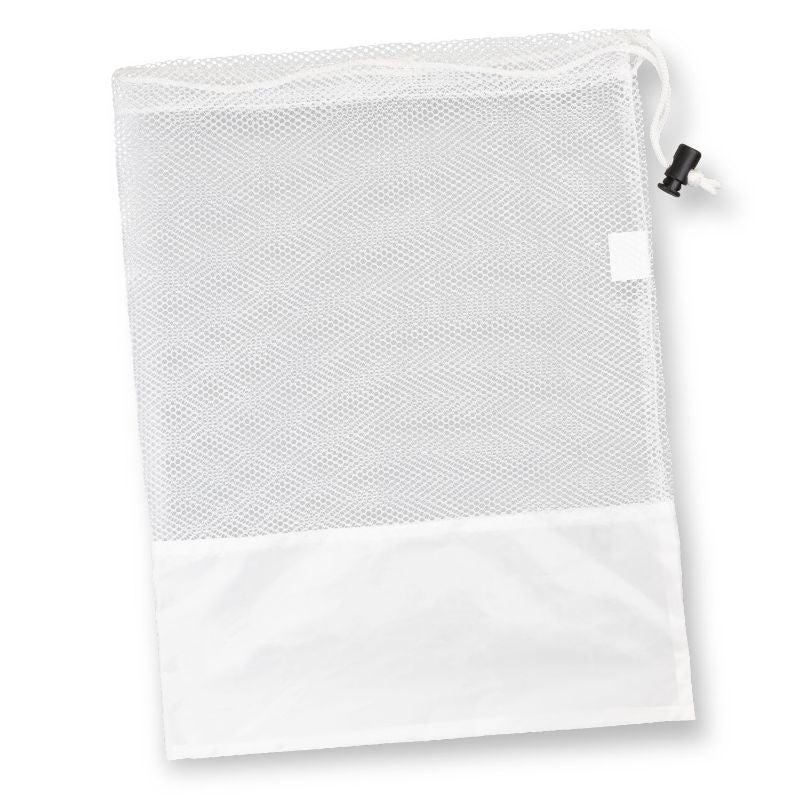 Drawstring Mesh Bag - White (20 Units)