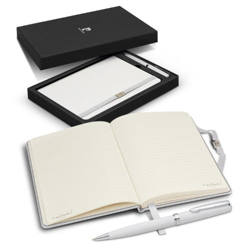 Notebook and Pen Gift Set - Pierre Cardin Nouvelle (Black)