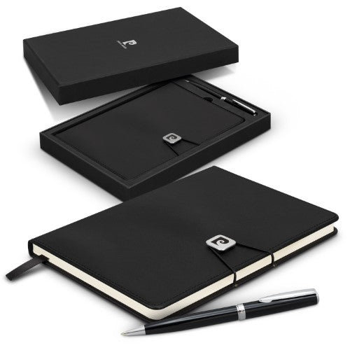 Notebook and Pen Gift Set - Pierre Cardin Biarritz (Black)
