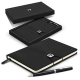 Notebook and Pen Gift Set - Pierre Cardin Biarritz (Black)