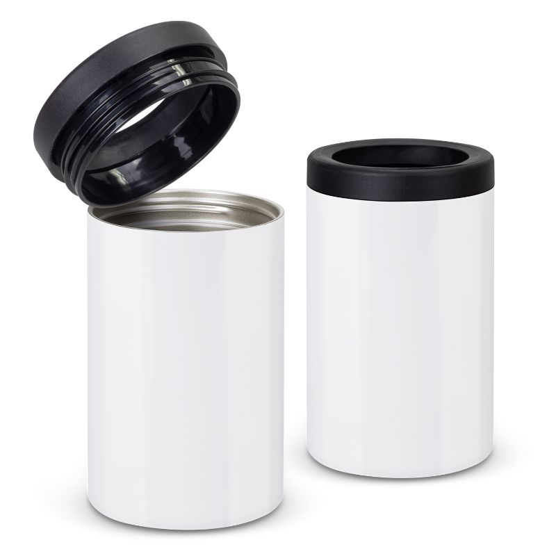 Vacuum Stubby Cooler - Brewski White (3 Units)