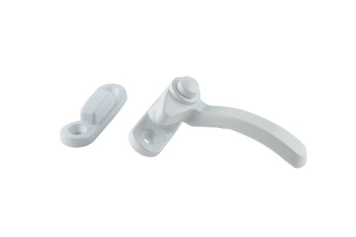 Right Hand Split Rail Fastener with Packer - White Powder Coated