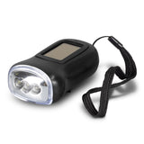 Solar & Hand Crank Rechargeable LED Torch Dynamo - Pack of 10