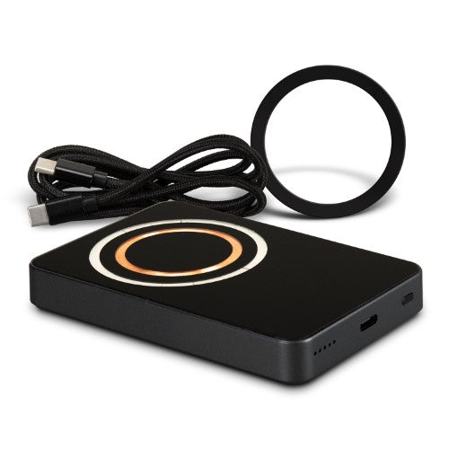 Wireless Charging Power Bank - INGENIO Arc (Gunmetal/Black)