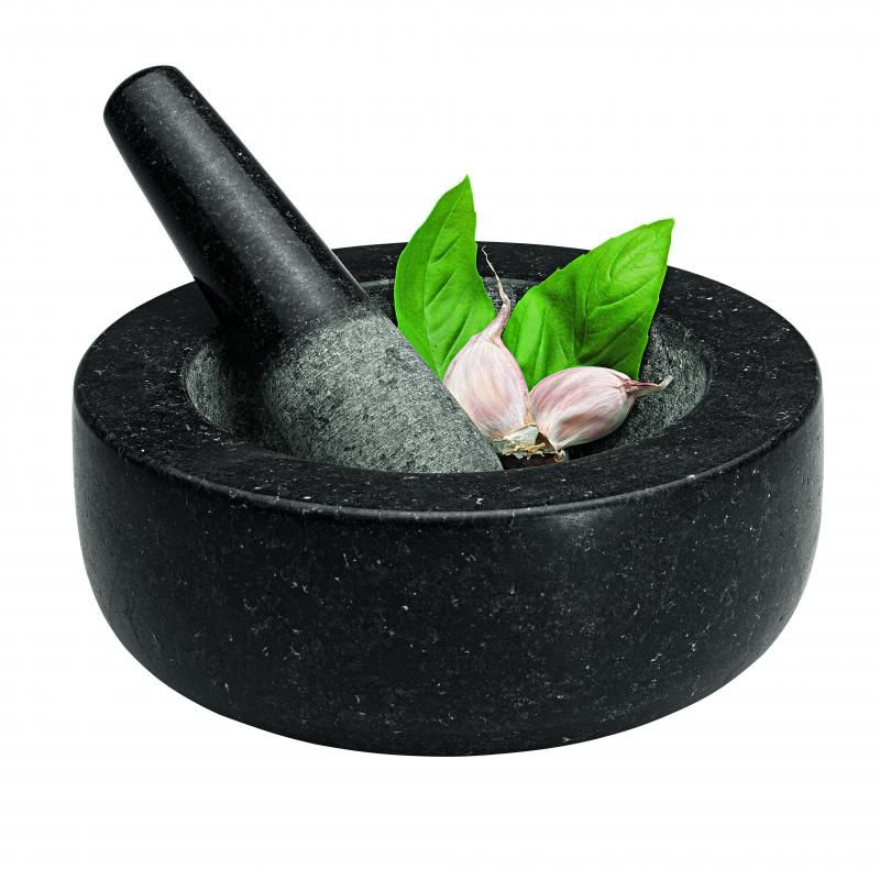 Avanti Mortar And Pestle | 20cm Low Profile Black