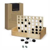 Wooden Four in a Row Game - NATURA Quattro (Natural)