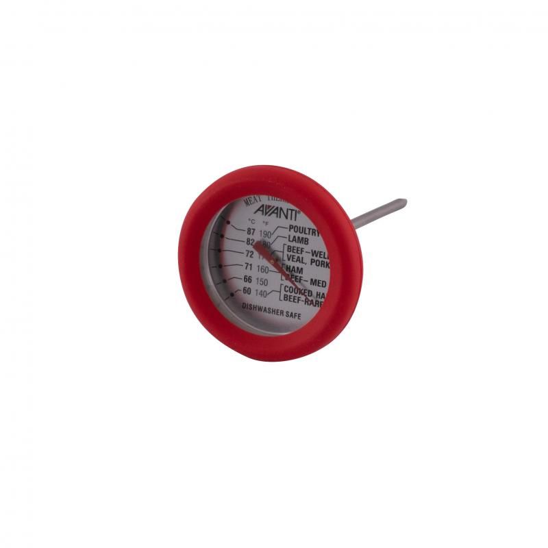 Avanti Meat Thermometer With Silicone | Red