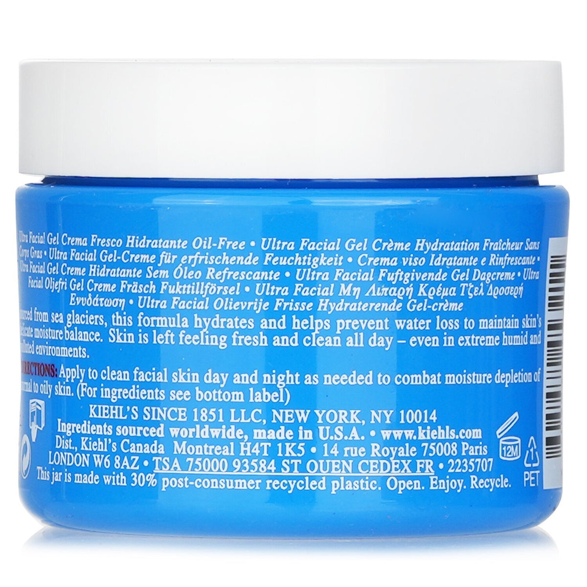 Kiehl's - Ultra Facial Oil-Free Gel Cream - For Normal to Oily Skin Types  - 50m