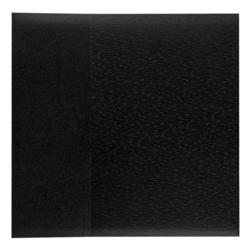Self-adhesive black photo album with 5 removable pages for easy photo mounting and a protective dust jacket.