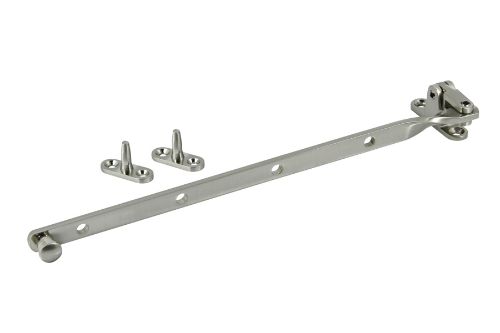 Fanlight Stay 305mm - Top Hung Window - Satin Nickel Plated