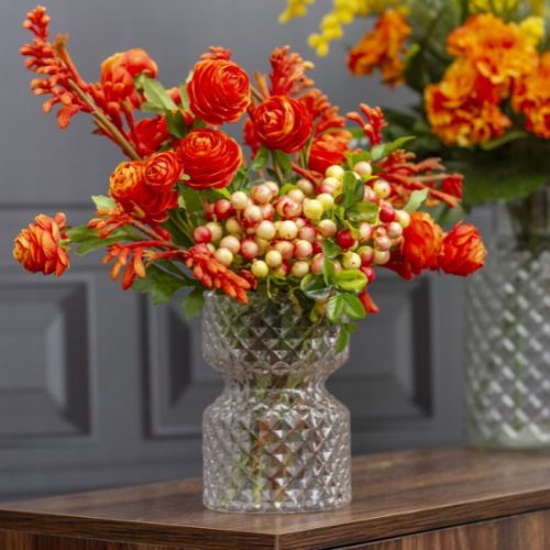 Harlow Vase Clear 11Dx16cm