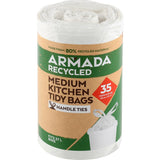 Armada Recycled Kitchen Tidy Bags Medium Roll 35pack