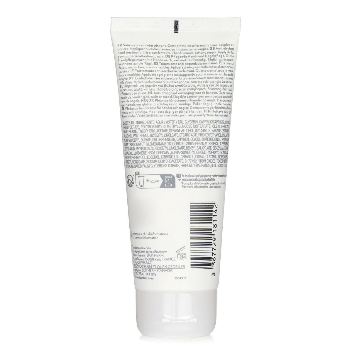 Biotherm - Biomains Age Delaying Hand & Nail Treatment - Water Resistant  - 100m