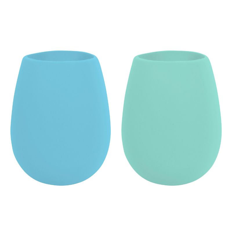 AVANTI SILICONE STEMLESS SET OF 2 BLUE/M