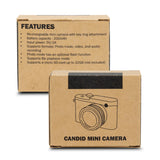 Pocket Digital Mini Camera 12MP 1080p Candid Black With 8GB Card