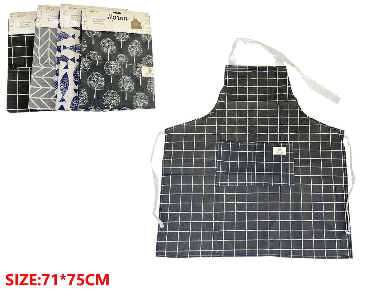 Cotton Apron - Assorted Design x 1