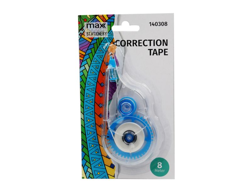 Correction Tape - Max Brand 8 Metres (12 Units)