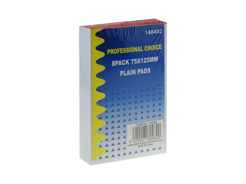 Plain Pads - 125mm (48 Packs)