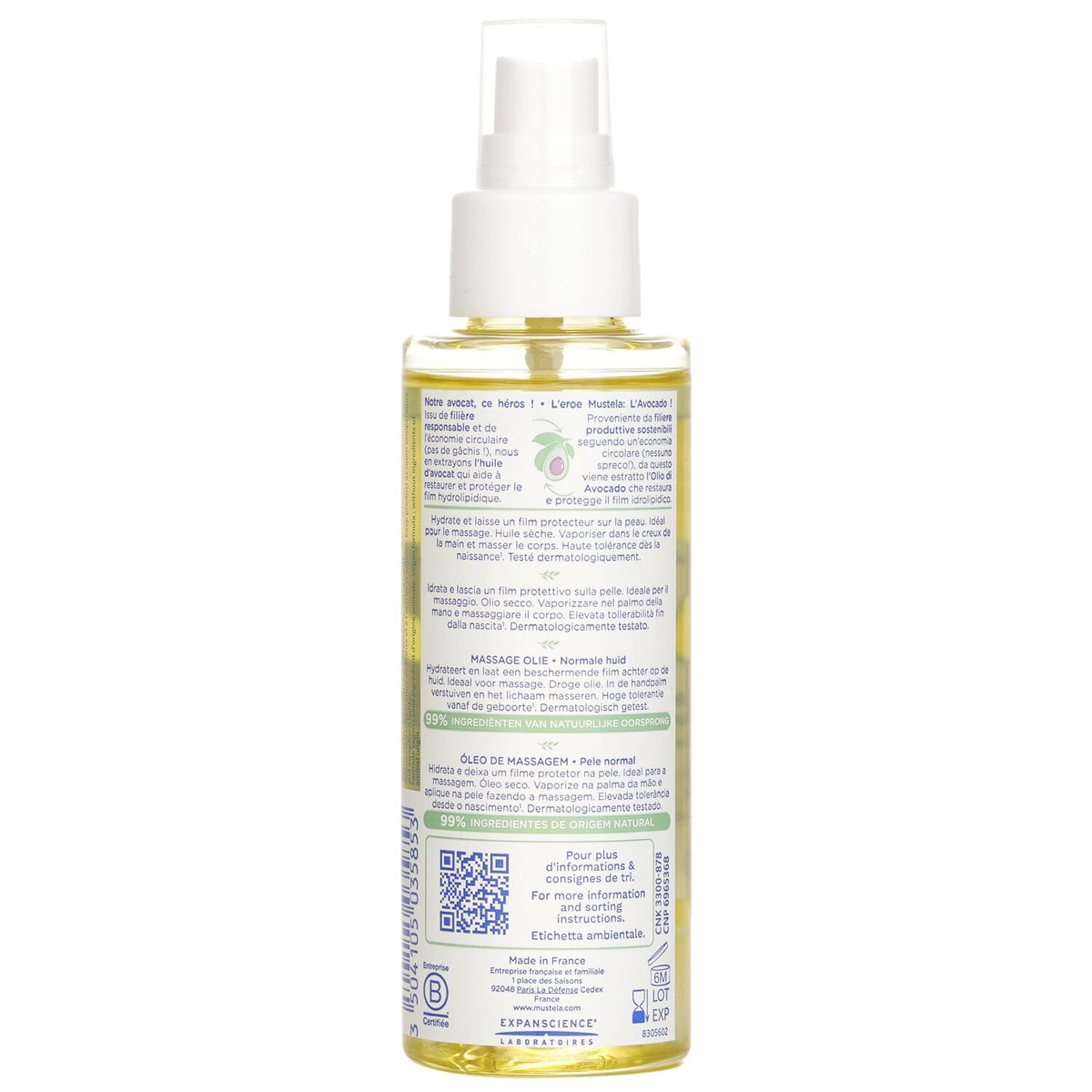 Mustela Massage Oil - For Normal Skin  100ml/3.38oz