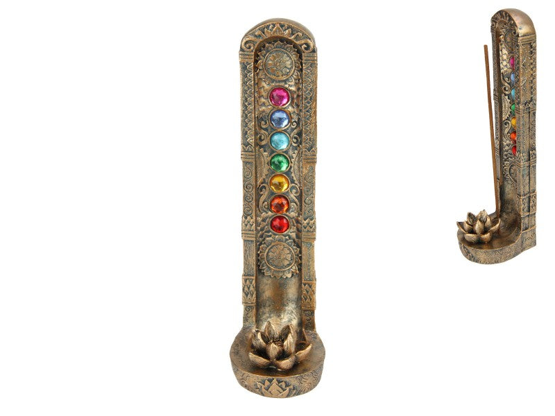 Incense Holder - Bronze Chakra 23cm (Set of 2)
