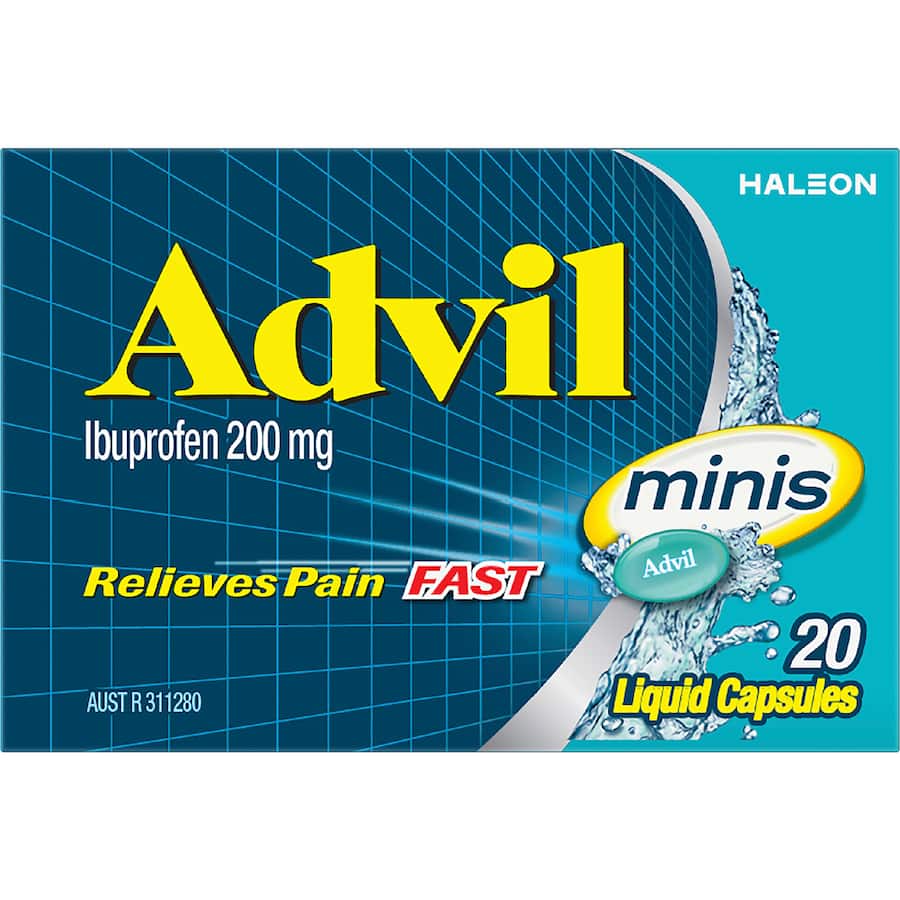 Advil Pain Relief Mini Liquid Capsules 20 pack