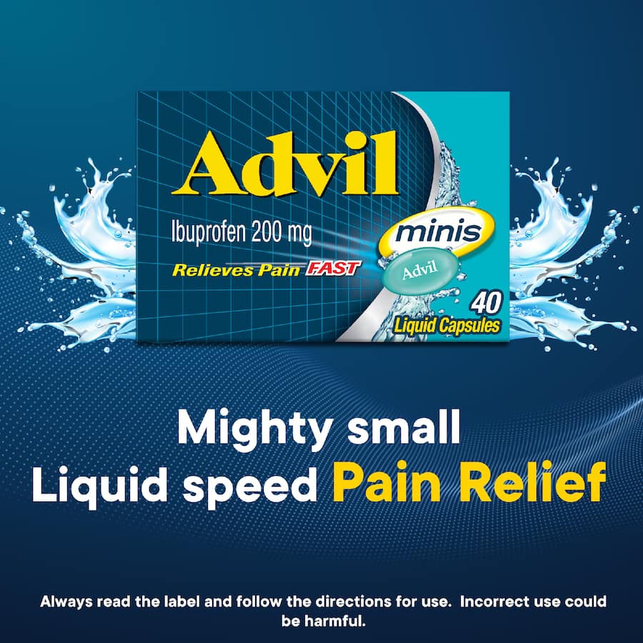 Advil Pain Relief Mini Liquid Capsules 20 pack