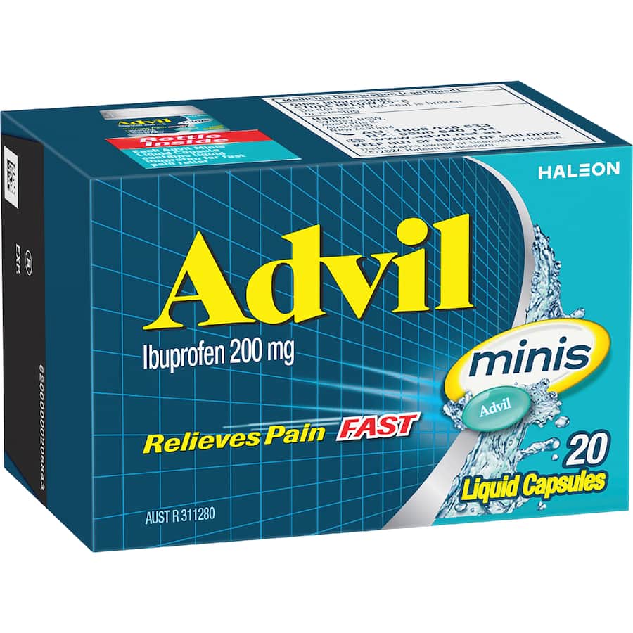 Advil Pain Relief Mini Liquid Capsules 20 pack