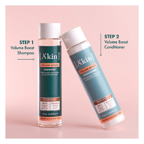 SHAMPOO - AKIN VOLUME BOOST (375ml) x 3 Bottles