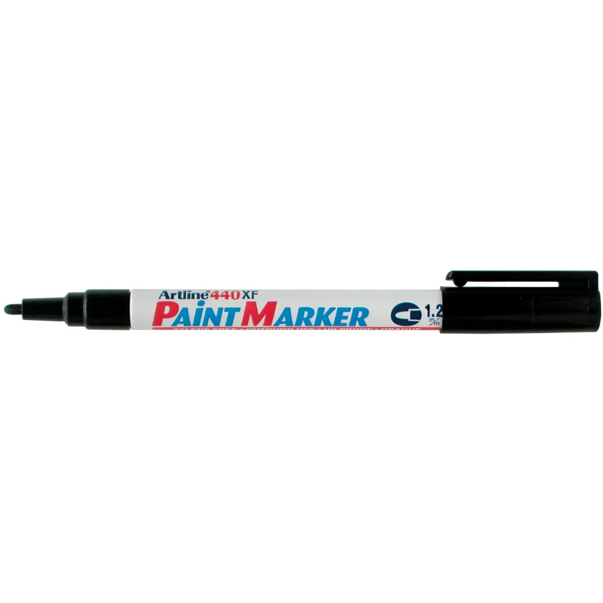 Artline 440 Paint Marker Permanent 1.2mm Bullet Black -12 units