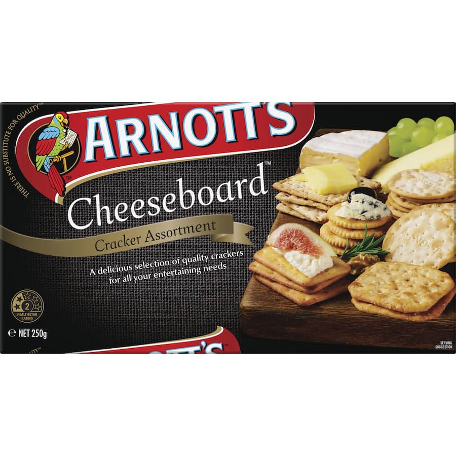 Arnotts Crackers Cheeseboard Selection Boxed 250g